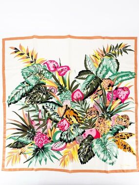 Jim Thompson Silk Scarf Tropical Print